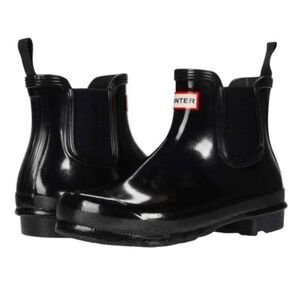 NWOB HUNTER Original Gloss Chelsea Boot Size 7